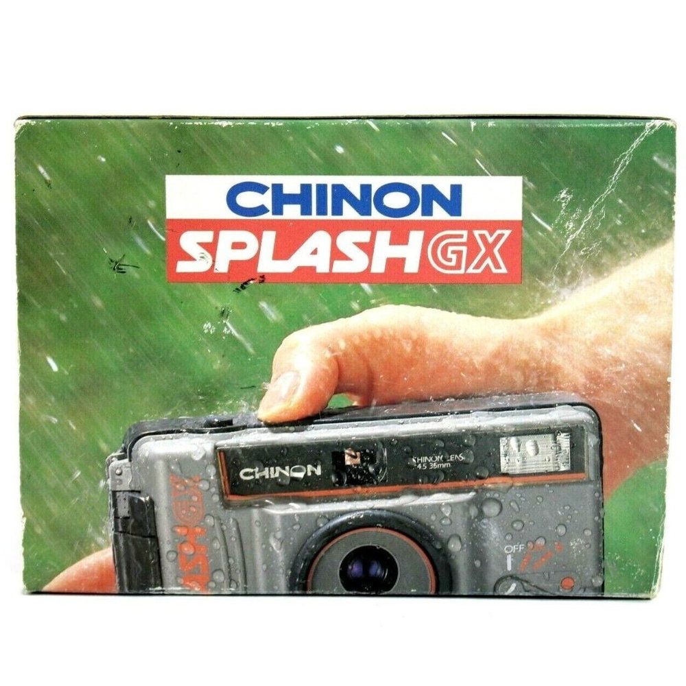 New Chinon Splash GX AF Gray Point & Shoot Weather Proof 35mm Film Camera NOS